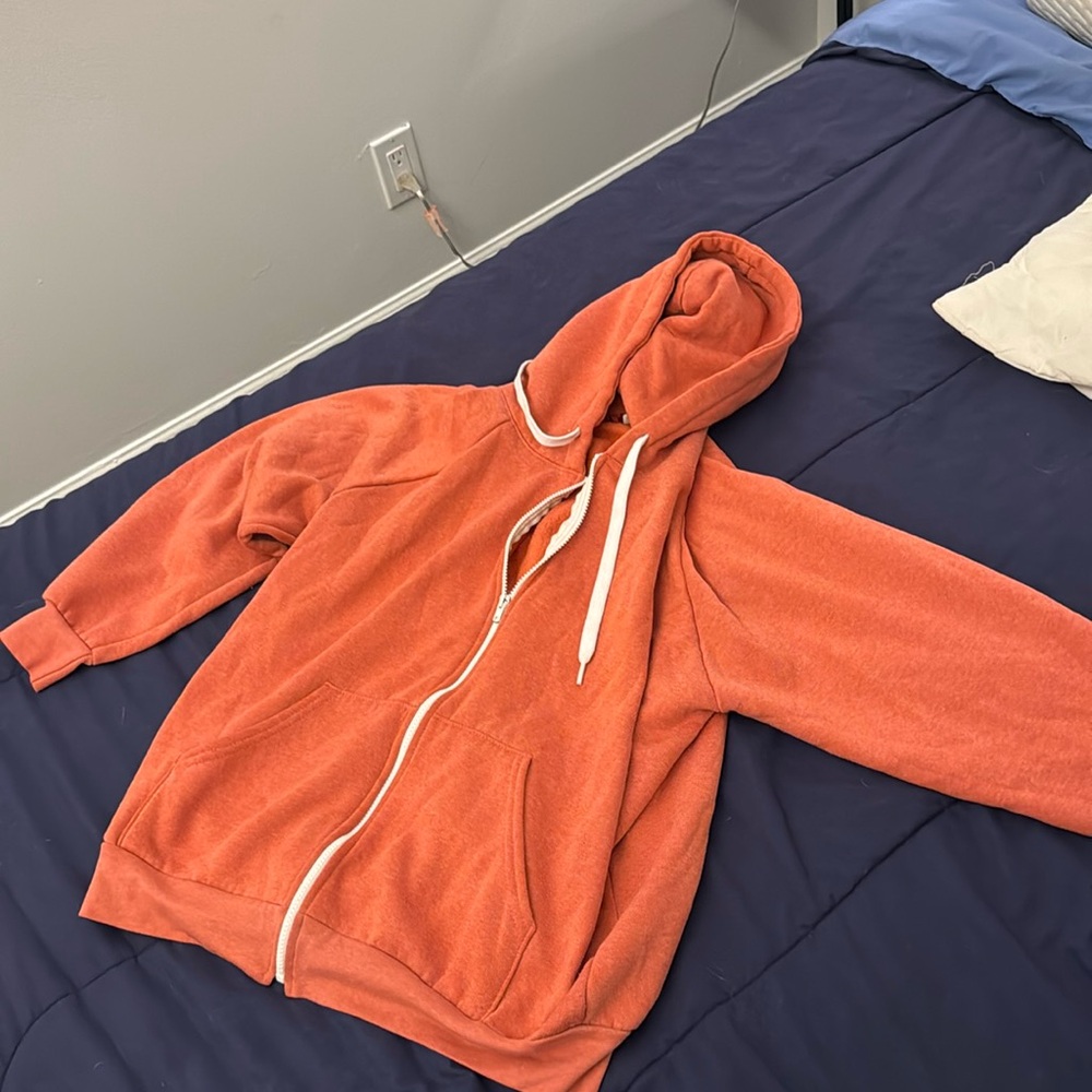 Pink fleece zip-up